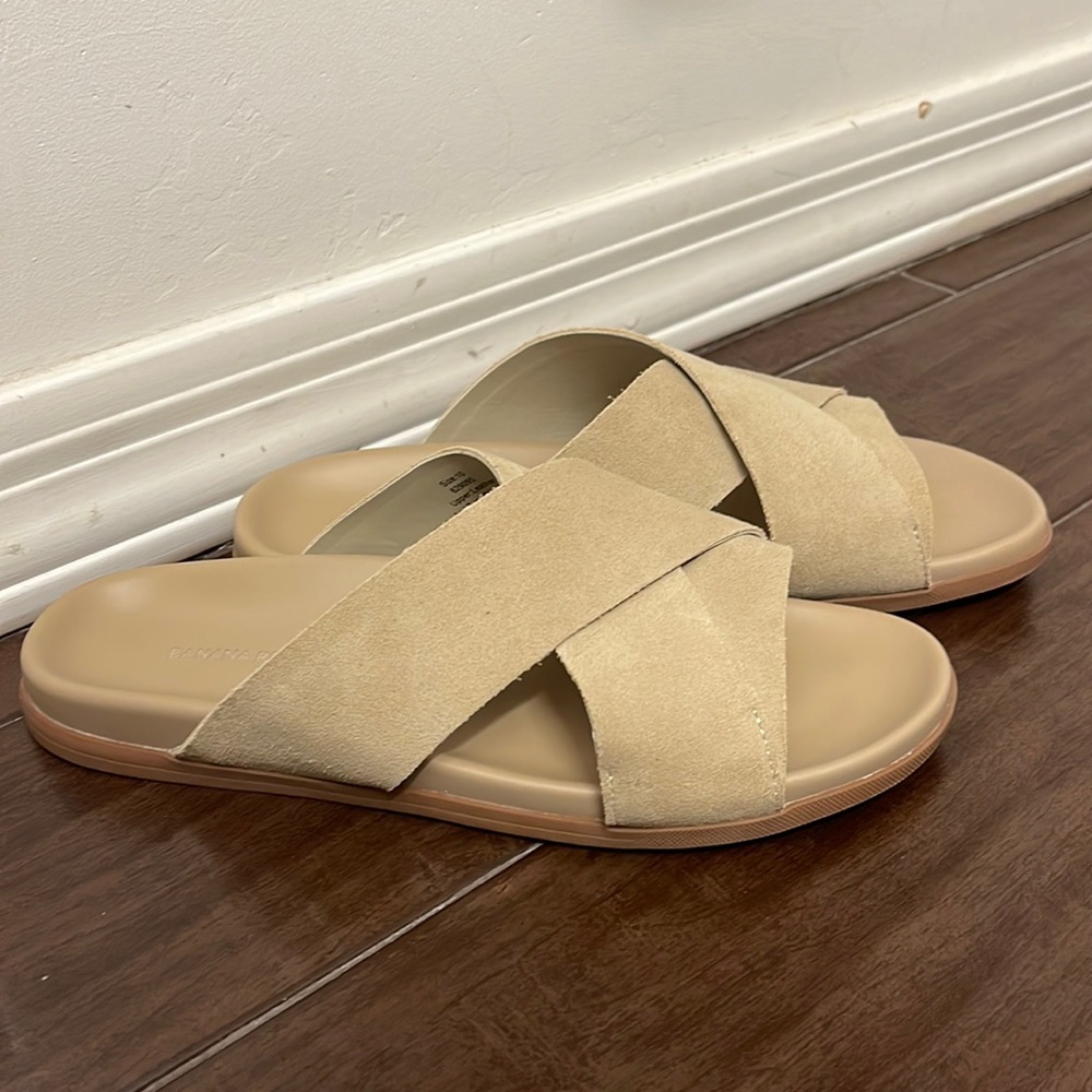 MENS BANANA REPUBLIC SLIDES